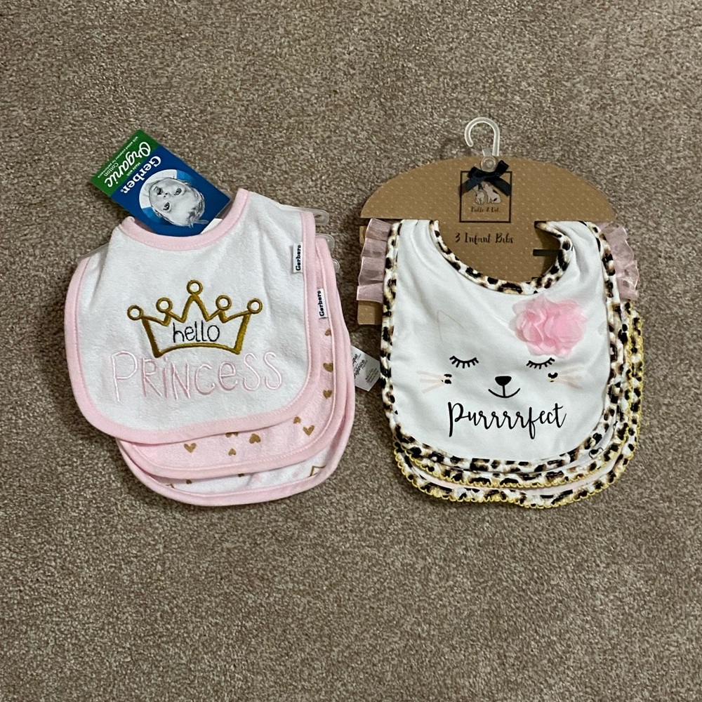 Baby Girl Bibs